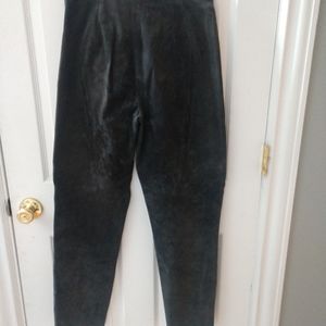 Dark gray suede dress pants